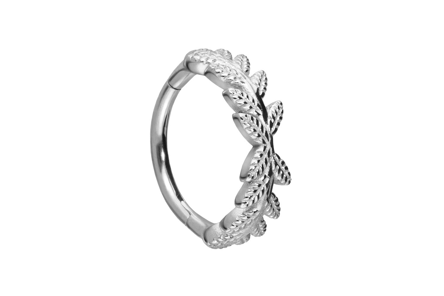 Chirurgenstahl Segmentring Clicker Piercing BLÄTTERKRANZ